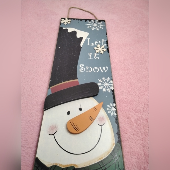 Hanging snowman Christmas decor - Picture 2 of 4